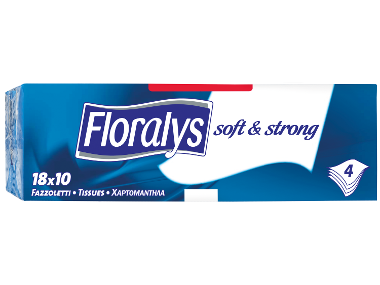 FLORALYS Χαρτομάντηλα 4πλα φύλλα