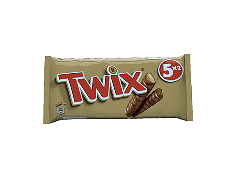 Πολυσυσκευασία με σοκολάτες Twix που περιέχει 5 x 2 μπάρες.