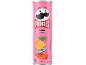 Τσιπς Pringles γεύση καβούρι σε ροζ συσκευασία με καβούρι και δεντρολίβανο.
