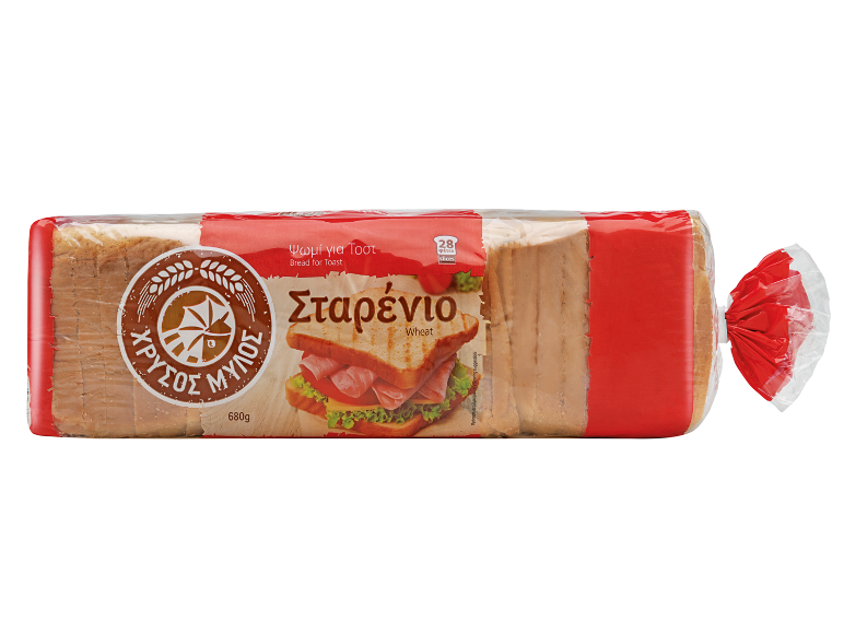 Ψωμί για τοστ σταρένιο