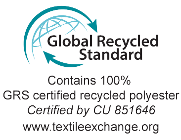Σφραγίδα Global Recycled Standard: Περιέχει 100% ανακυκλωμένο πολυεστέρα πιστοποιημένο με GRS, πιστοποιημένο από CU 851646.