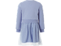 Μοβ φόρεμα μακρυμάνικο με φούστα από τούλι με γκλίτερ.