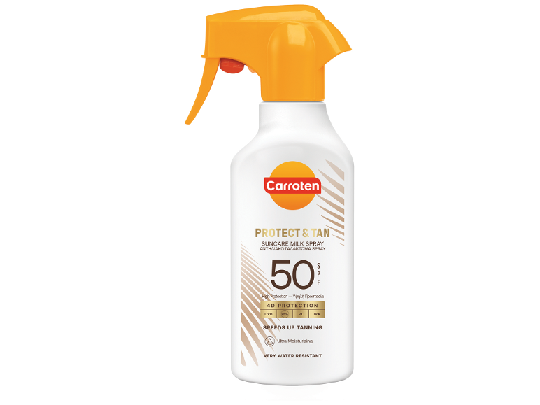 Αντηλιακό γαλάκτωμα σπρέι Protect and Tan SPF50
