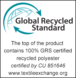 Πιστοποίηση Global Recycled Standard: Το επάνω μέρος του προϊόντος περιέχει 100% ανακυκλωμένο πολυεστέρα πιστοποιημένο με GRS, από CU 851646.