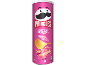 Pringles Prawn Cocktail πατατάκια σε ροζ συσκευασία με γαρίδες και σάλτσα.