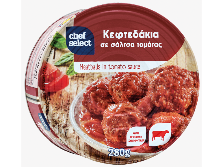 Κεφτεδάκια σε σάλτσα τομάτας, χωρίς πρόσθετα συντηρητικά, 280γρ.