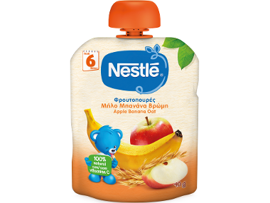 Nestle Pouch.Φρου/ρές μπαν.μήλ.βρώ.