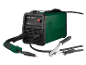 Πράσινη μηχανή συγκόλλησης inverter με καλώδια και σφιγκτήρες, μοντέλο PIFDS 120 B2.