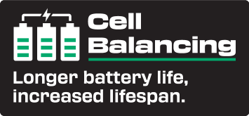 Cell Balancing: μεγαλύτερη διάρκεια ζωής μπαταρίας, αυξημένη διάρκεια ζωής.