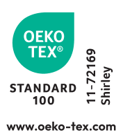 Ετικέτα OEKO-TEX STANDARD 100, αριθμός 11-72169 Shirley.