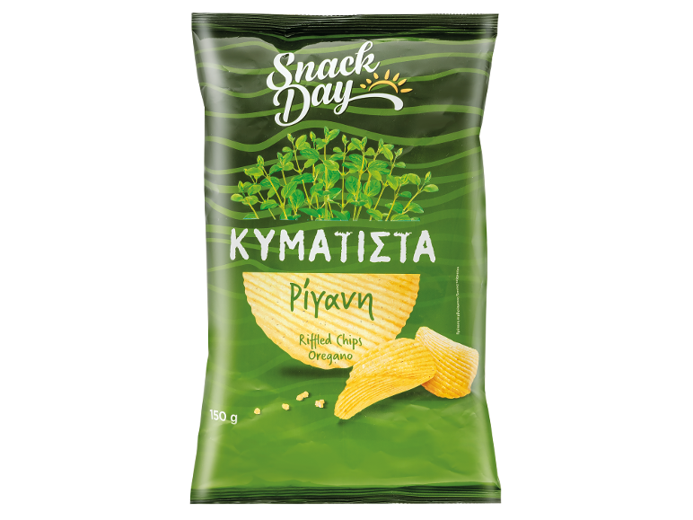 Τσιπς κυματιστά ρίγανη