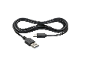 Μαύρο καλώδιο USB-A σε USB-C, διπλωμένο σε σχήμα οκτώ.