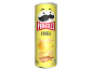 Pringles Cheesy Cheese πατατάκια σε κίτρινο κουτί, 165g.