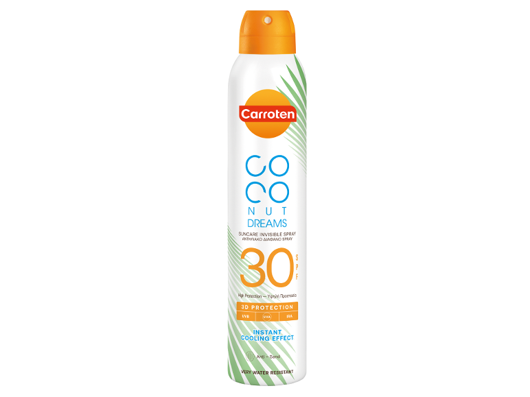 Αόρατο αντηλιακό σπρέι SPF 30 με 3D προστασία και δροσιστικό αποτέλεσμα.