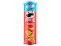 Τσιπς Pringles Original σε κόκκινο κουτί με τον Mr. P και το κείμενο 'SCAN POP PLAY'.