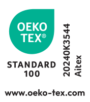 Πιστοποιητικό STANDARD 100 by OEKO-TEX®, αριθμός 20240K3544, AITEX