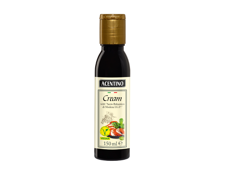 Μπουκάλι βίγκαν κρέμας βαλσάμικου με 'Aceto Balsamico di Modena I.G.P.', 150 ml.