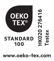 Πιστοποιητικό OEKO-TEX® STANDARD 100, αριθμός HK020 276416 Testex