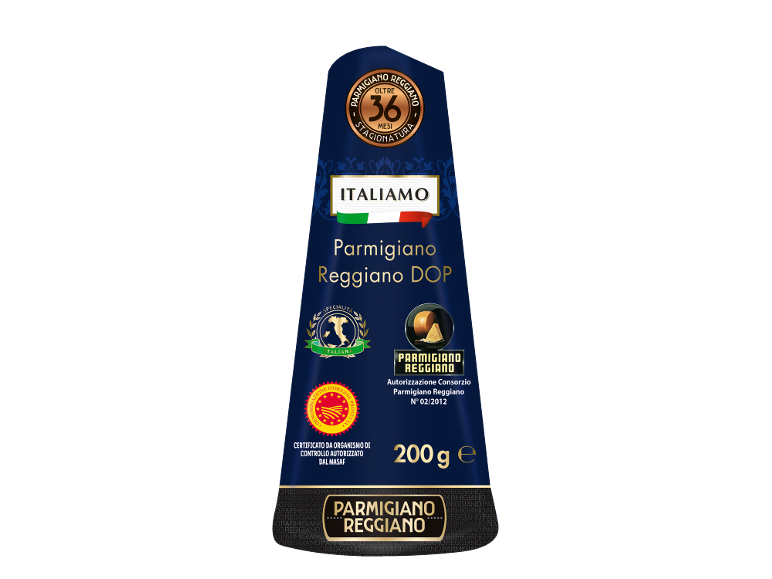 Τυρί Parmigiano Reggiano ΠΟΠ, ωριμασμένο για πάνω από 36 μήνες, σε συσκευασία 200 γρ.
