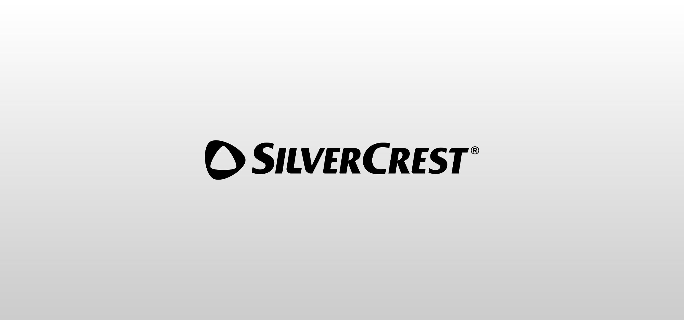 Λογότυπο SilverCrest σε ανοιχτό γκρι φόντο.