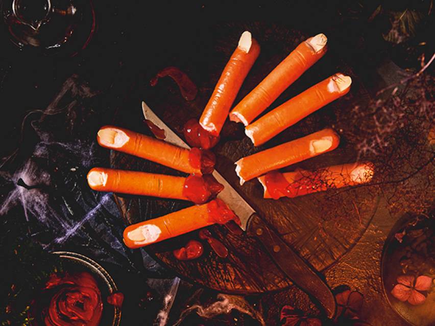 Δάχτυλα ζελέ για Halloween.